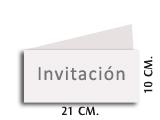 Tarjeta invitación doble