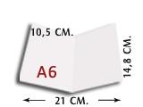 Díptico plegado A6