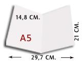 Díptico plegado A5